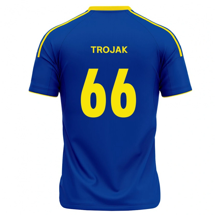 Danxen Dames Milosz Trojak #66 Koninklijk Blauw Geel Thuisshirt Thuistenue 2026/27 T-Shirt