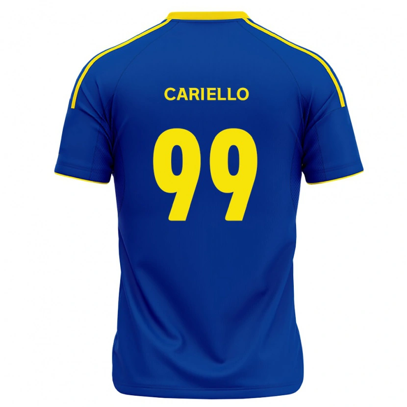 Danxen Dames Yago Cariello #99 Koninklijk Blauw Geel Thuisshirt Thuistenue 2026/27 T-Shirt