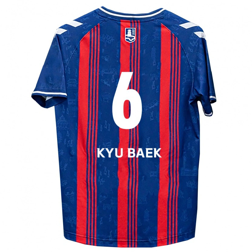 Danxen Dames Kyu-Baek Choi #6 Blauw Rood Wit Thuisshirt Thuistenue 2026/27 T-Shirt