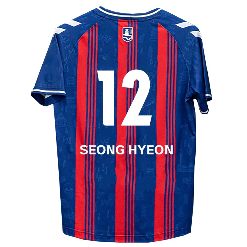Danxen Dames Seong-Hyeon Choi #12 Blauw Rood Wit Thuisshirt Thuistenue 2026/27 T-Shirt