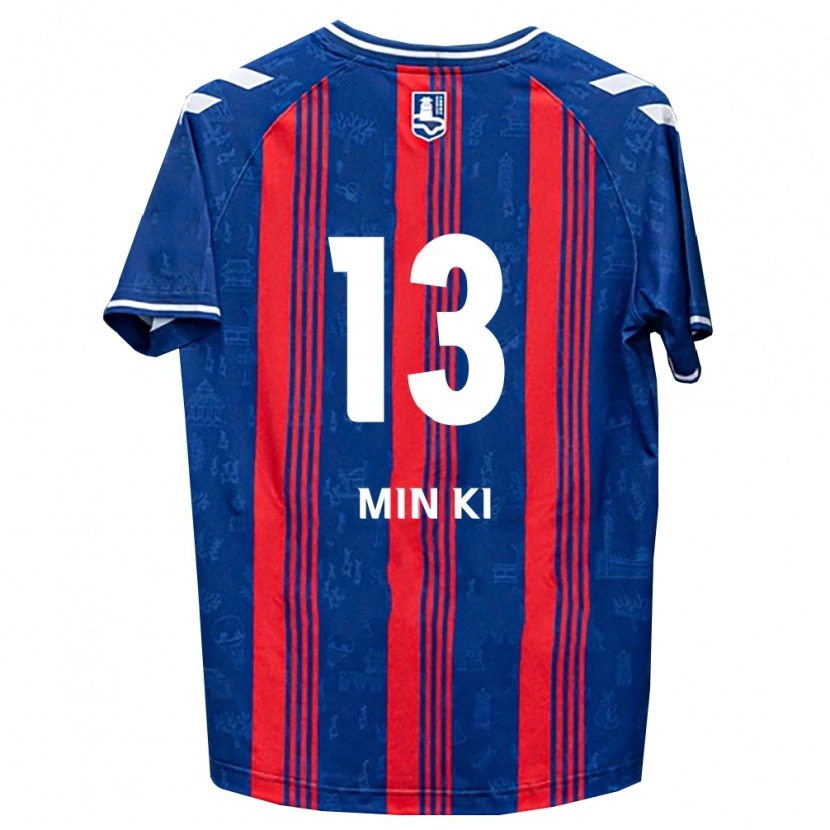 Danxen Dames Min-Ki Jeong #13 Blauw Rood Wit Thuisshirt Thuistenue 2026/27 T-Shirt