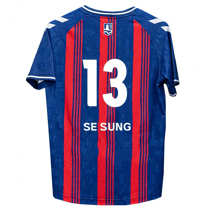 Danxen Dames Se-Sung Lee #13 Blauw Rood Wit Thuisshirt Thuistenue 2026/27 T-Shirt