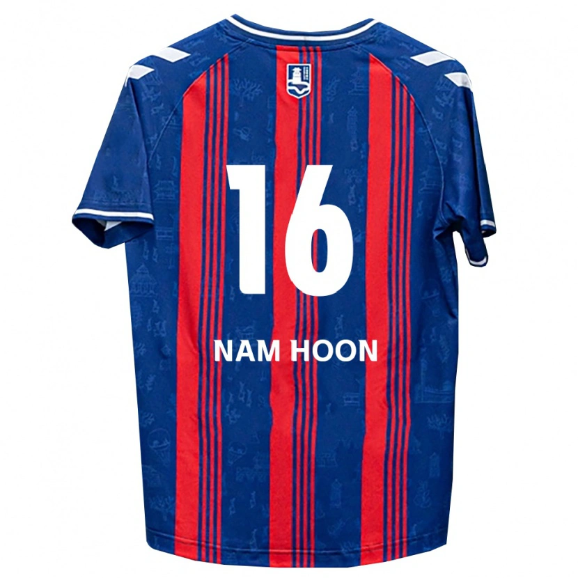 Danxen Dames Nam-Hoon Kwon #16 Blauw Rood Wit Thuisshirt Thuistenue 2026/27 T-Shirt