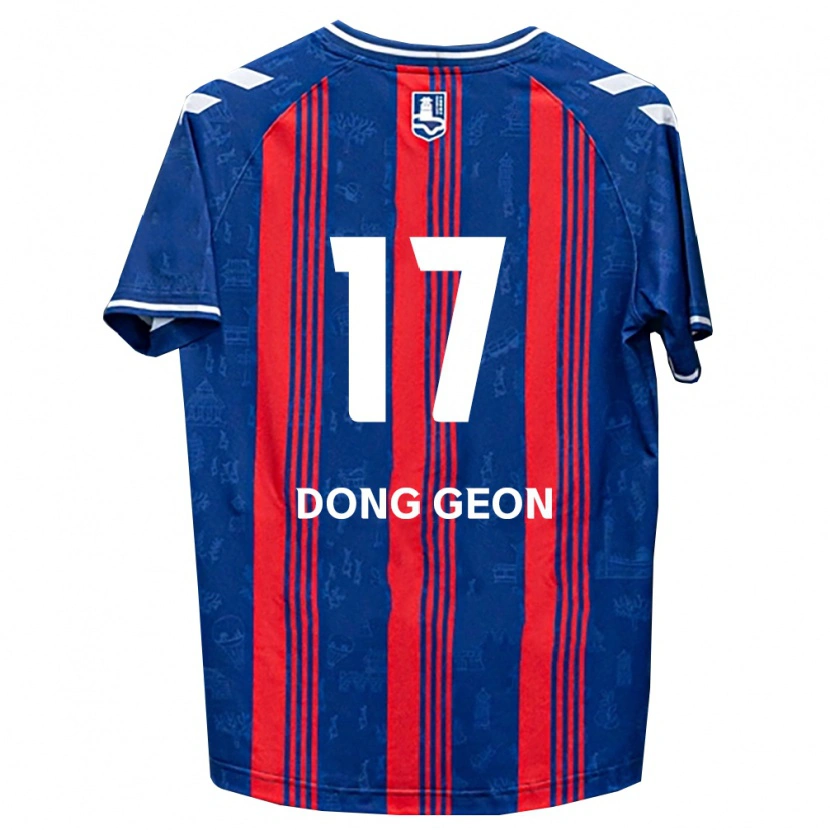Danxen Dames Dong-Geon No #17 Blauw Rood Wit Thuisshirt Thuistenue 2026/27 T-Shirt