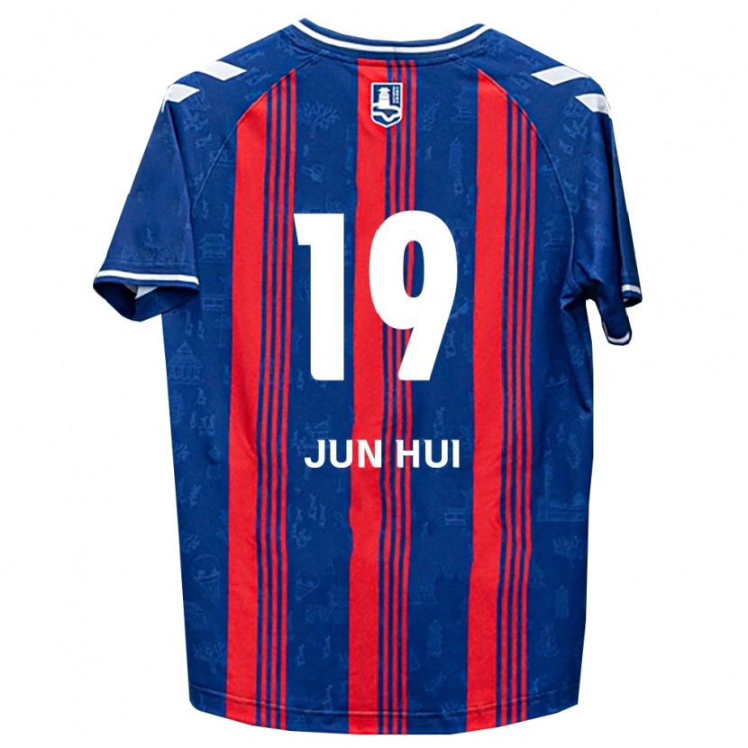 Danxen Dames Jun-Hui Park #19 Blauw Rood Wit Thuisshirt Thuistenue 2026/27 T-Shirt