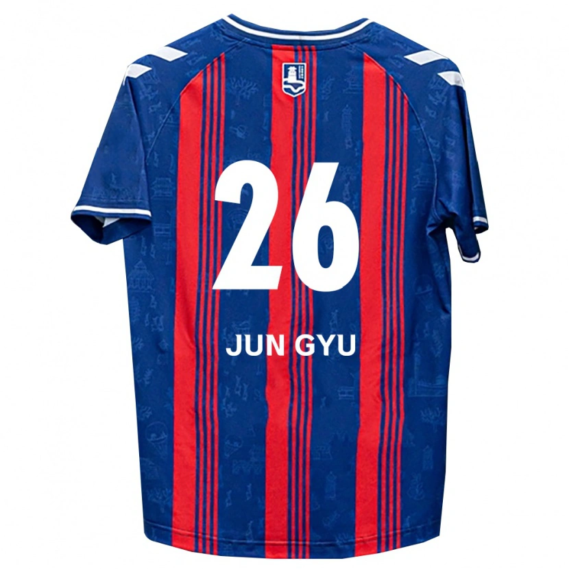 Danxen Dames Jun-Gyu Ahn #26 Blauw Rood Wit Thuisshirt Thuistenue 2026/27 T-Shirt
