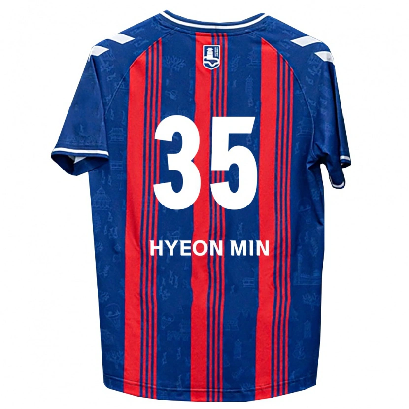 Danxen Dames Hyeon-Min Kim #35 Blauw Rood Wit Thuisshirt Thuistenue 2026/27 T-Shirt