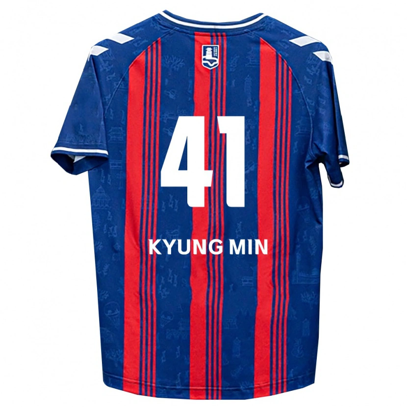 Danxen Dames Kyung-Min Lee #41 Blauw Rood Wit Thuisshirt Thuistenue 2026/27 T-Shirt