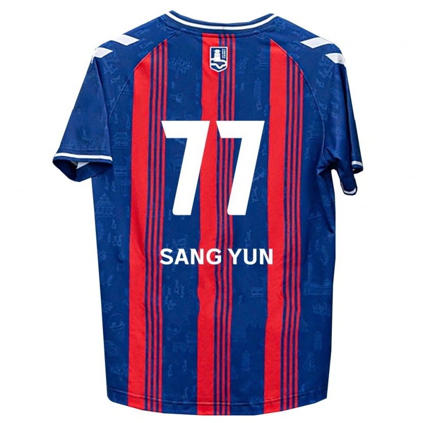 Danxen Dames Sang-Yun Kang #77 Blauw Rood Wit Thuisshirt Thuistenue 2026/27 T-Shirt