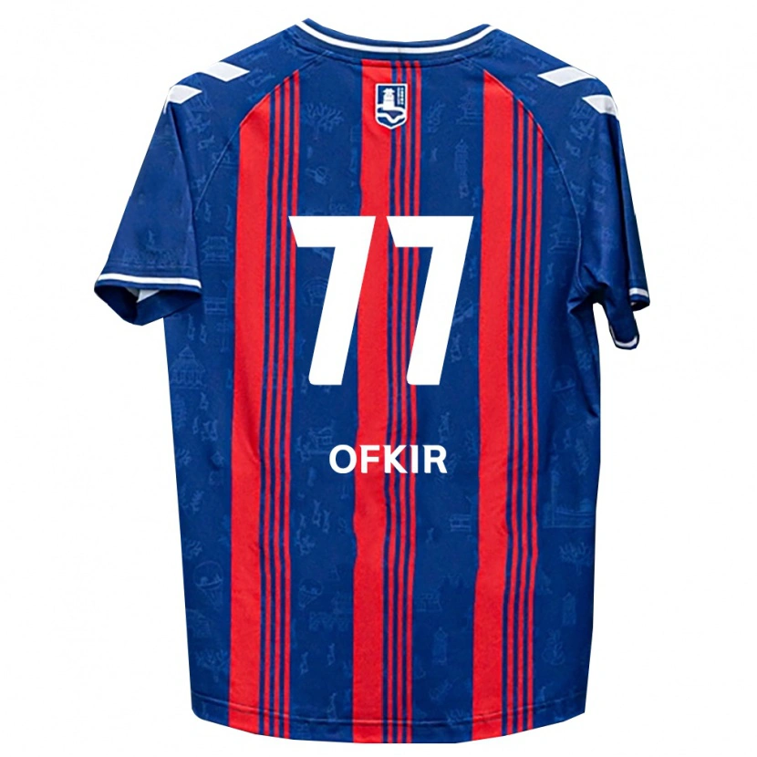 Danxen Dames Mohamed Ofkir #77 Blauw Rood Wit Thuisshirt Thuistenue 2026/27 T-Shirt