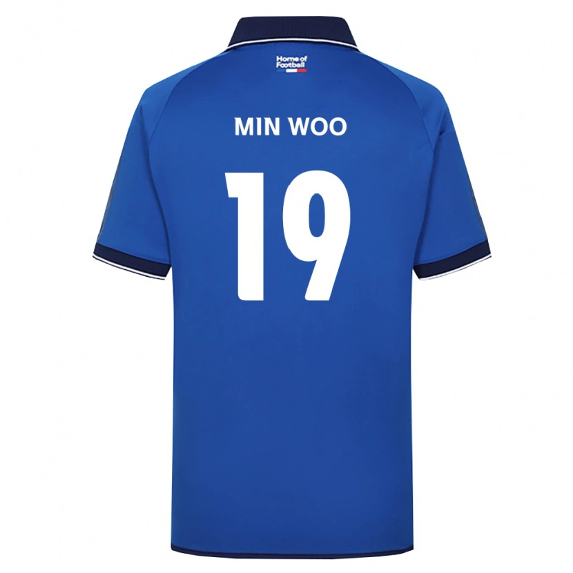 Danxen Dames Min-Woo Kim #19 Koninklijk Blauw Wit Rood Thuisshirt Thuistenue 2026/27 T-Shirt
