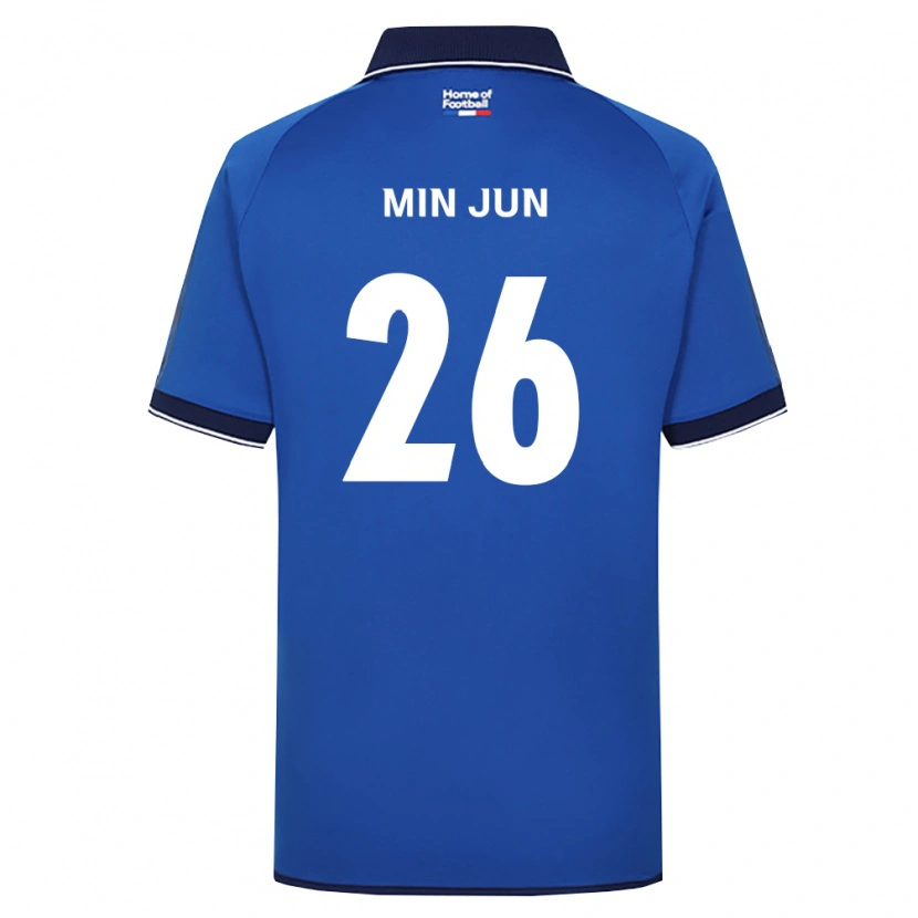 Danxen Dames Min-Jun Kim #26 Koninklijk Blauw Wit Rood Thuisshirt Thuistenue 2026/27 T-Shirt