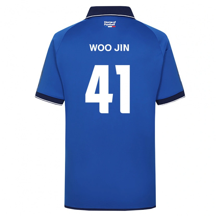 Danxen Dames Woo-Jin Kim #41 Koninklijk Blauw Wit Rood Thuisshirt Thuistenue 2026/27 T-Shirt