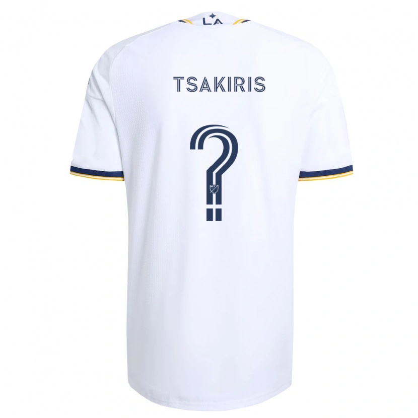 Danxen Dames Mateo Tsakiris #0 Blauw Geel En Wit Thuisshirt Thuistenue 2026/27 T-Shirt