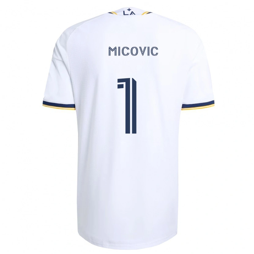 Danxen Dames Novak Mićović #1 Blauw Geel En Wit Thuisshirt Thuistenue 2026/27 T-Shirt