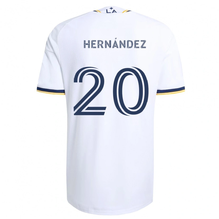 Danxen Dames Roberto Hernández #20 Blauw Geel En Wit Thuisshirt Thuistenue 2026/27 T-Shirt