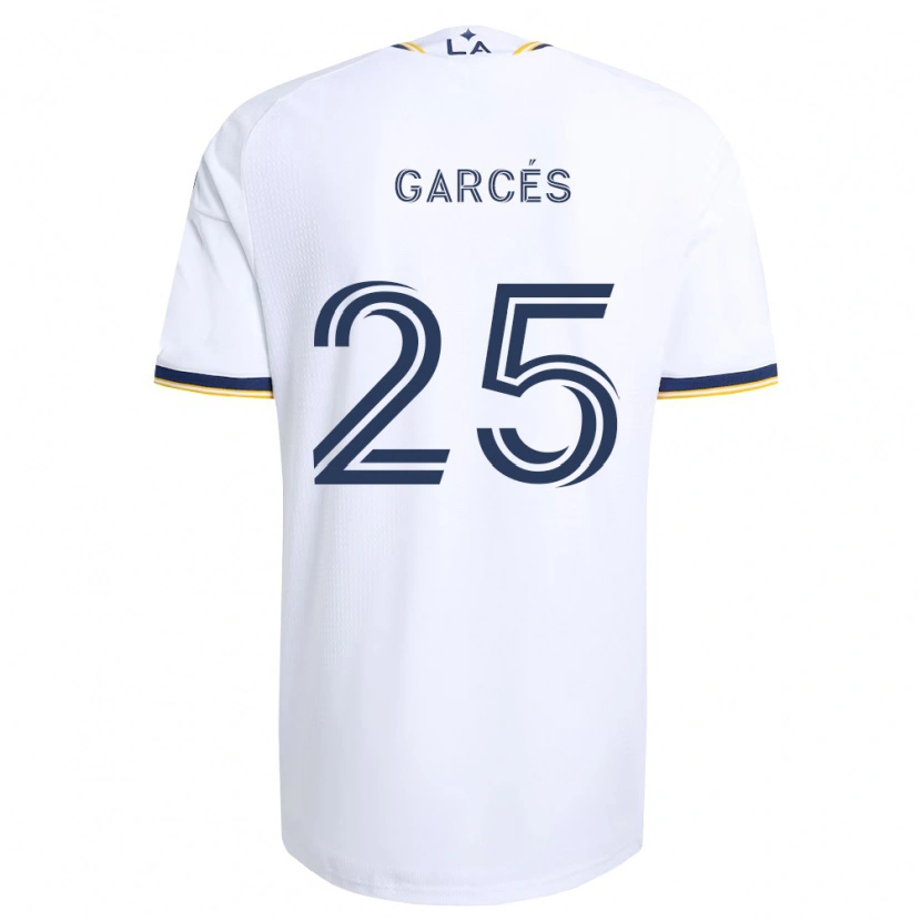 Danxen Dames Carlos Garcés #25 Blauw Geel En Wit Thuisshirt Thuistenue 2026/27 T-Shirt