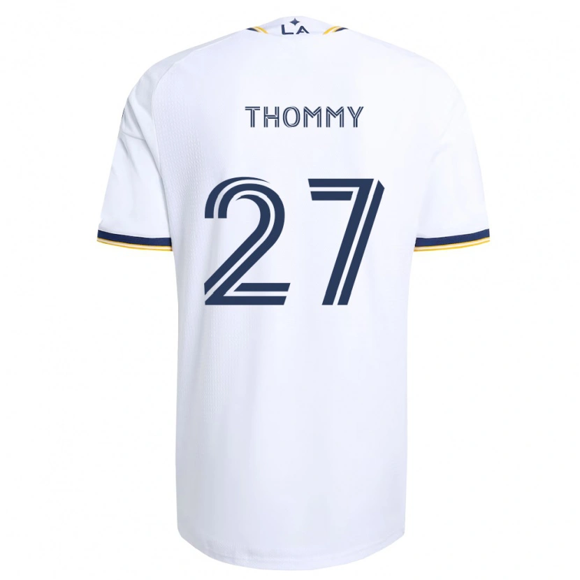 Danxen Dames Erik Thommy #27 Blauw Geel En Wit Thuisshirt Thuistenue 2026/27 T-Shirt
