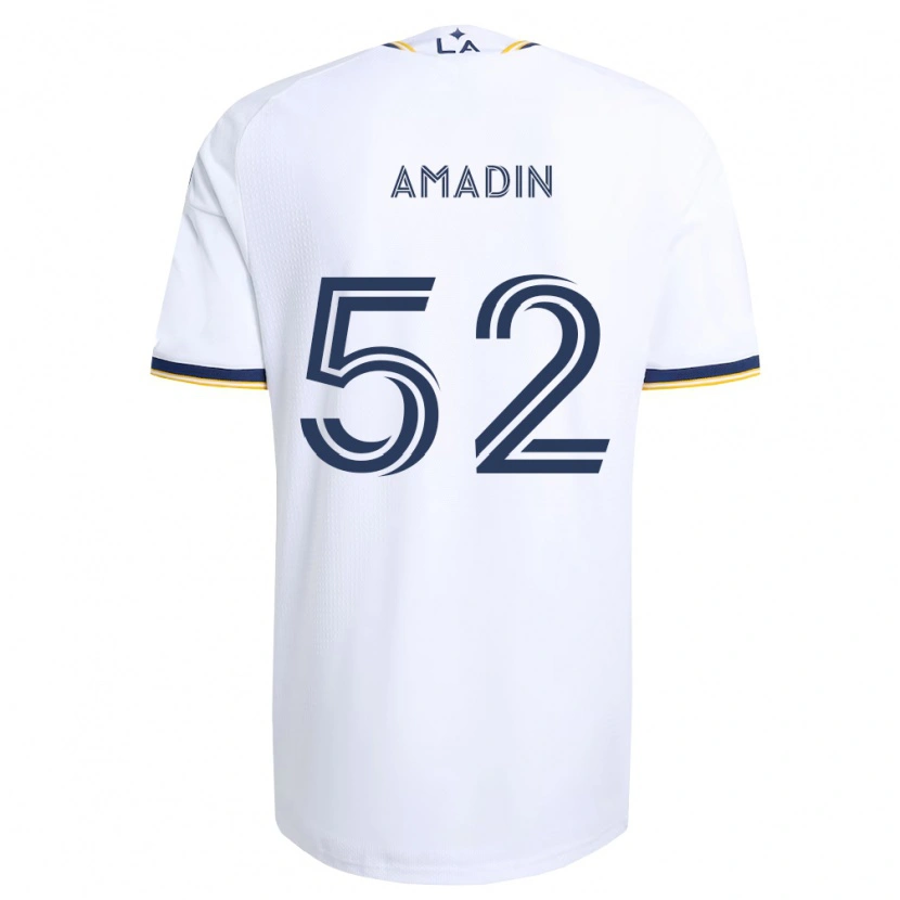 Danxen Dames Elijah Amadin #52 Blauw Geel En Wit Thuisshirt Thuistenue 2026/27 T-Shirt