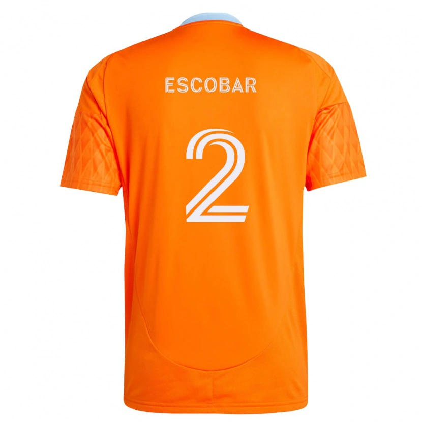 Danxen Dames Franco Escobar #2 Oranje Wit Thuisshirt Thuistenue 2026/27 T-Shirt