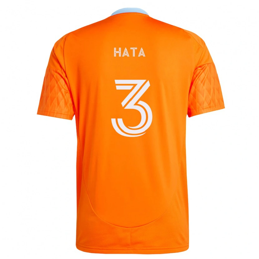 Danxen Dames Eiji Hata #3 Oranje Wit Thuisshirt Thuistenue 2026/27 T-Shirt