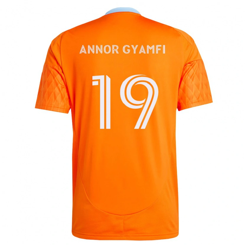 Danxen Dames Stephen Annor Gyamfi #19 Oranje Wit Thuisshirt Thuistenue 2026/27 T-Shirt