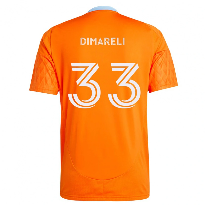 Danxen Dames Mattheo Dimareli #33 Oranje Wit Thuisshirt Thuistenue 2026/27 T-Shirt