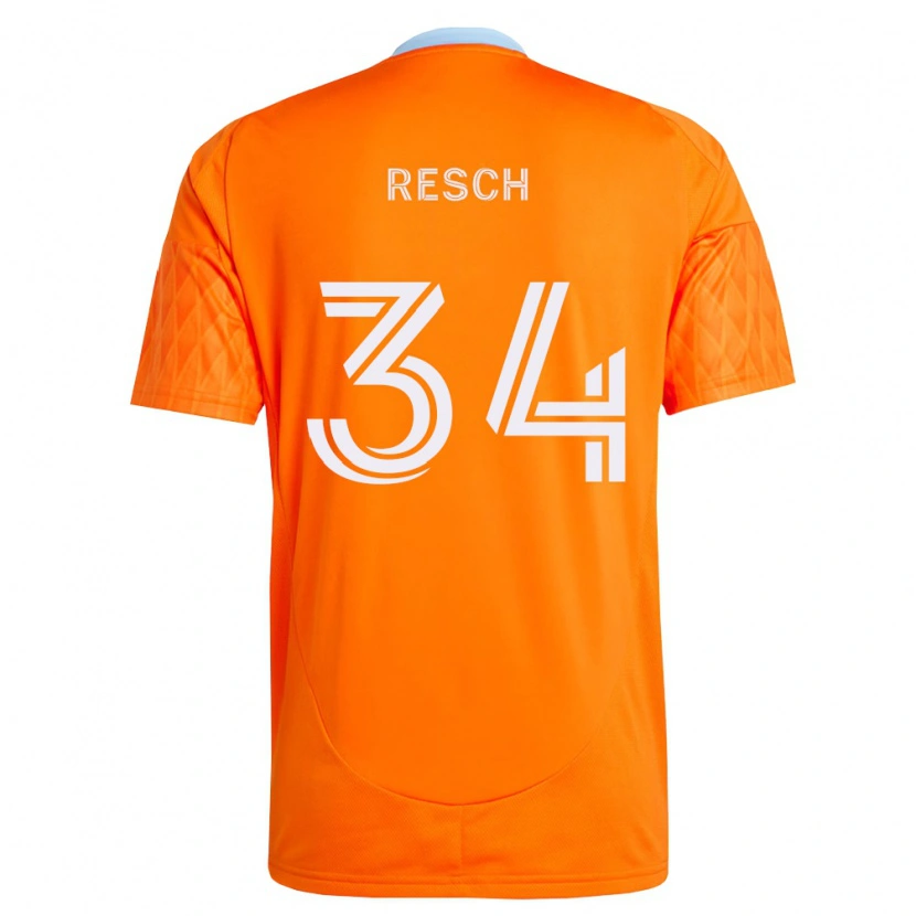 Danxen Dames Agustin Resch #34 Oranje Wit Thuisshirt Thuistenue 2026/27 T-Shirt