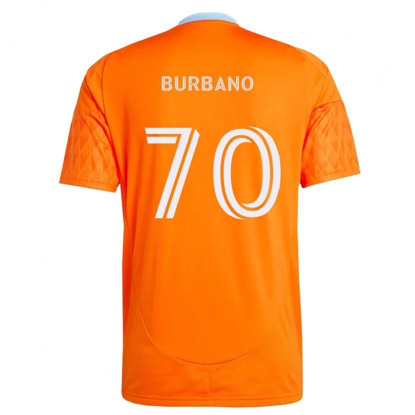 Danxen Dames Jordy Burbano #70 Oranje Wit Thuisshirt Thuistenue 2026/27 T-Shirt