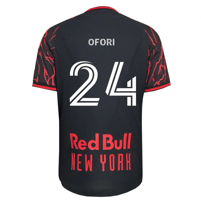 Danxen Dames Curtis Ofori #24 Rood Zwart Wit Thuisshirt Thuistenue 2026/27 T-Shirt