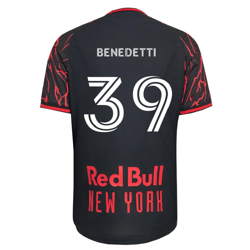 Danxen Dames Nehuén Benedetti #39 Rood Zwart Wit Thuisshirt Thuistenue 2026/27 T-Shirt