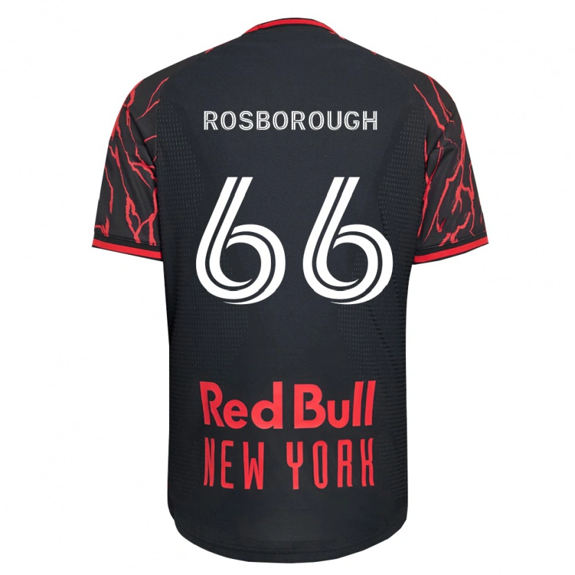 Danxen Dames Tanner Rosborough #66 Rood Zwart Wit Thuisshirt Thuistenue 2026/27 T-Shirt