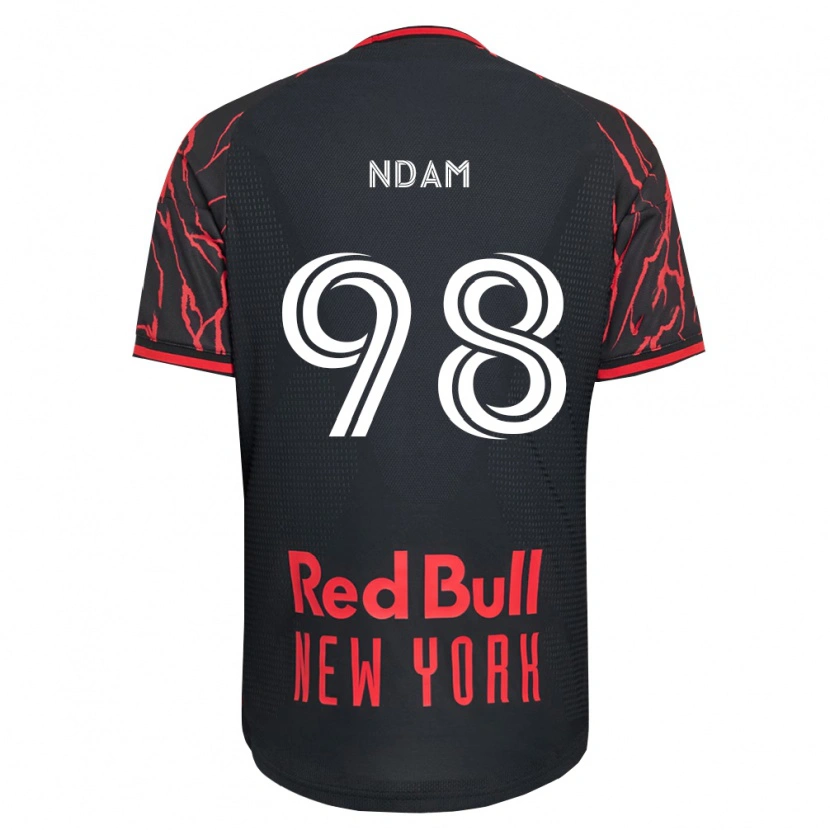 Danxen Dames Hassan Ndam #98 Rood Zwart Wit Thuisshirt Thuistenue 2026/27 T-Shirt
