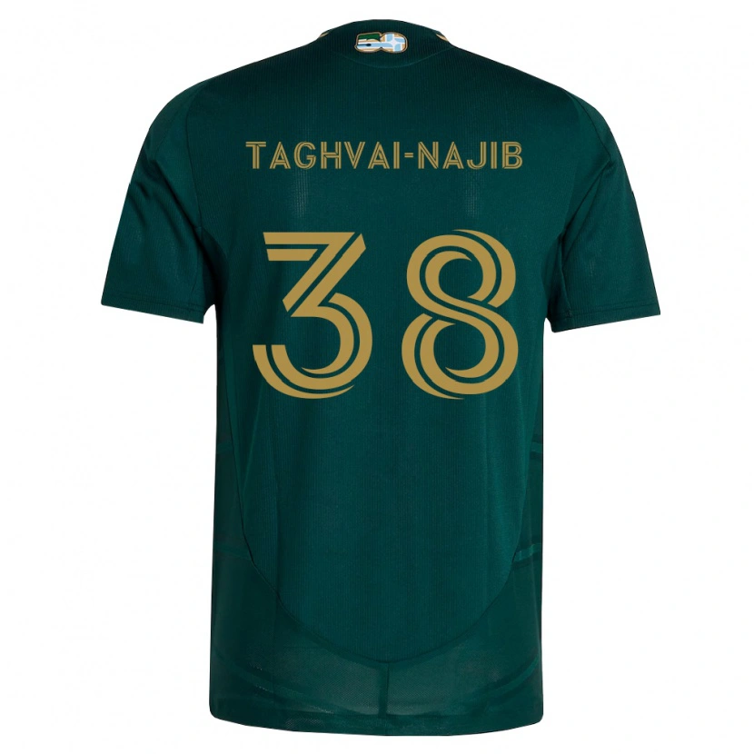 Danxen Dames Braxton Taghvai-Najib #38 Donkergroen Bruin Thuisshirt Thuistenue 2026/27 T-Shirt