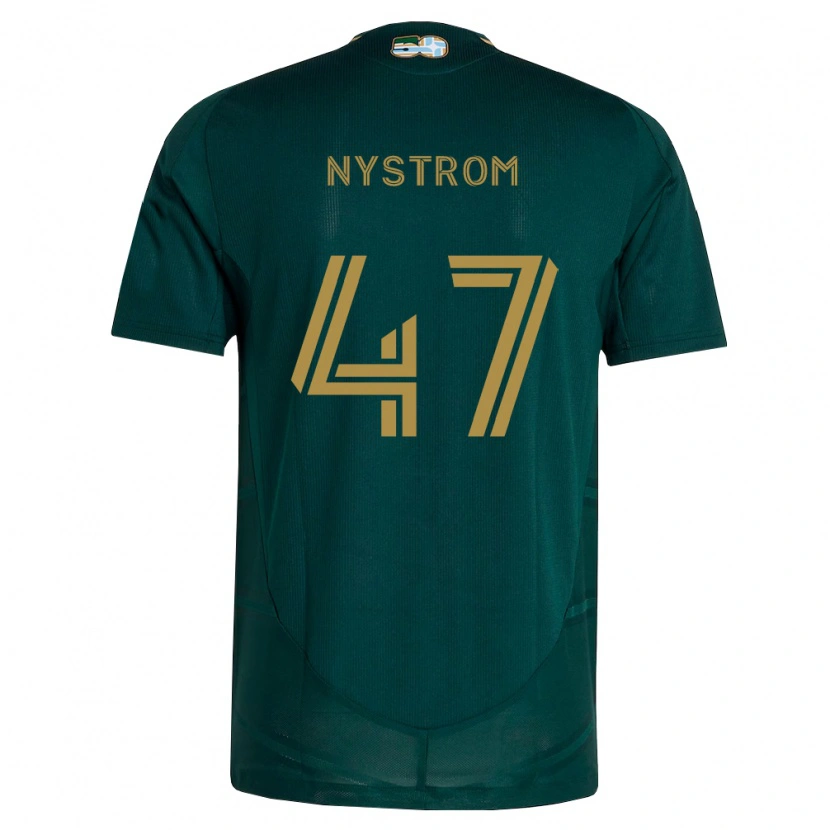 Danxen Dames Maximo Nystrom #47 Donkergroen Bruin Thuisshirt Thuistenue 2026/27 T-Shirt
