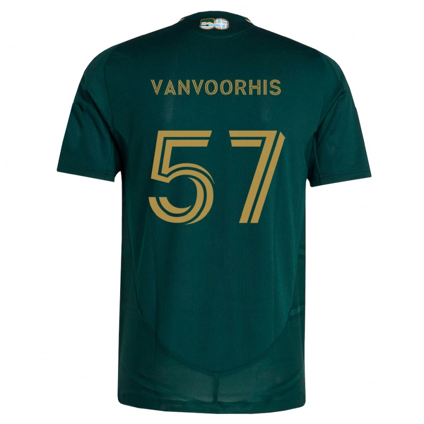 Danxen Dames Bryce Vanvoorhis #57 Donkergroen Bruin Thuisshirt Thuistenue 2026/27 T-Shirt