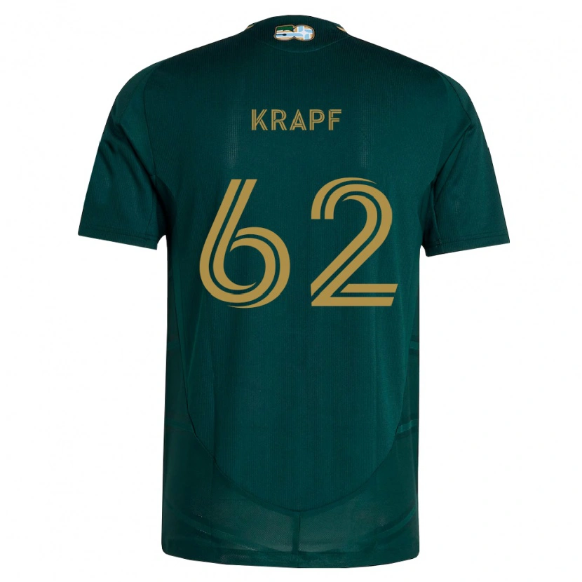 Danxen Dames Andrew Krapf #62 Donkergroen Bruin Thuisshirt Thuistenue 2026/27 T-Shirt