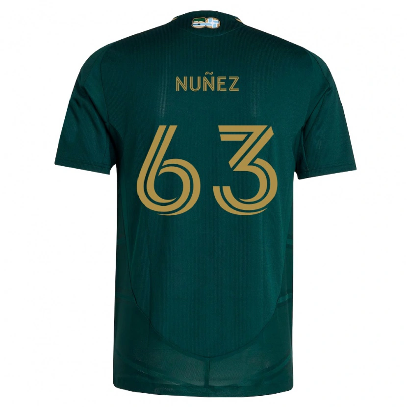 Danxen Dames Daniel Núñez #63 Donkergroen Bruin Thuisshirt Thuistenue 2026/27 T-Shirt