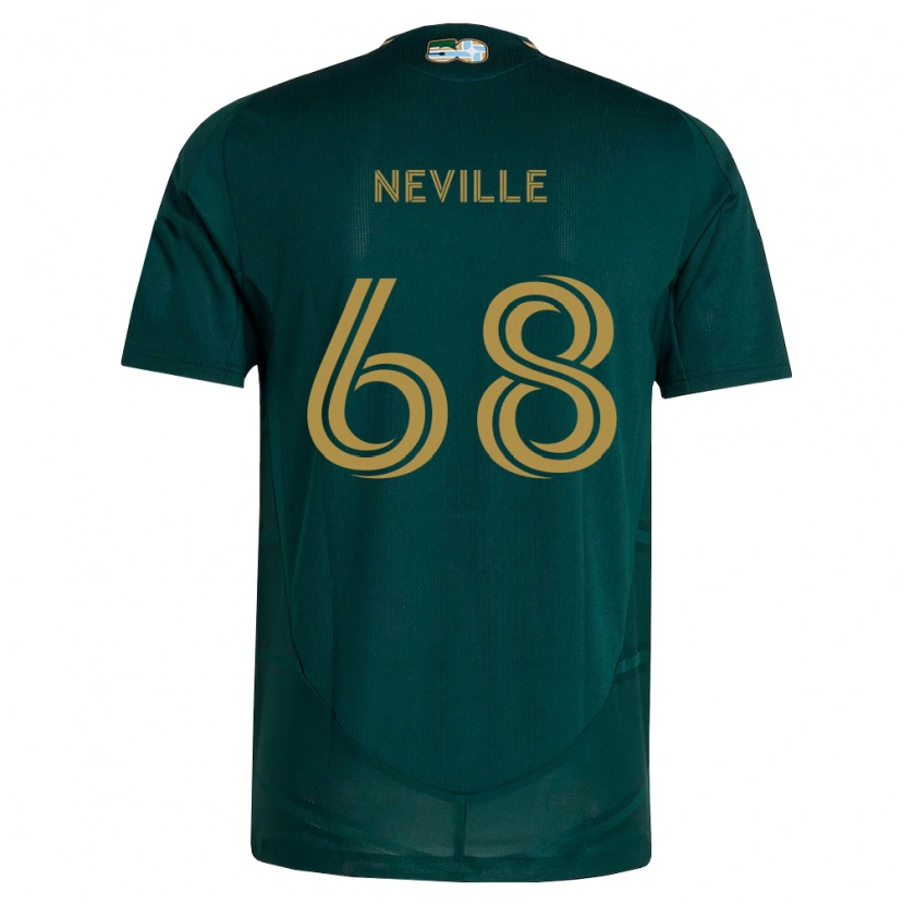 Danxen Dames Harvey Neville #68 Donkergroen Bruin Thuisshirt Thuistenue 2026/27 T-Shirt