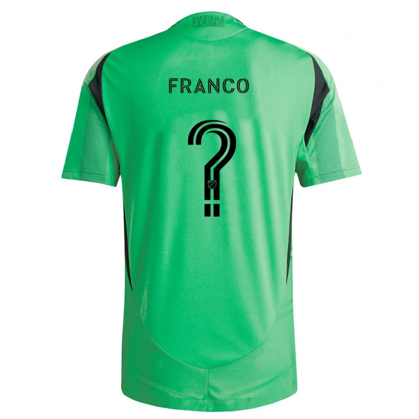 Danxen Dames Jordan Franco #0 Smaragdgroen Zwart Thuisshirt Thuistenue 2026/27 T-Shirt