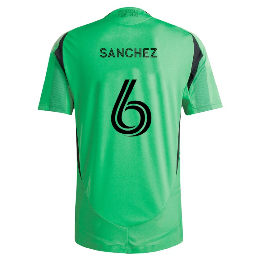 Danxen Dames Ilie Sánchez #6 Smaragdgroen Zwart Thuisshirt Thuistenue 2026/27 T-Shirt
