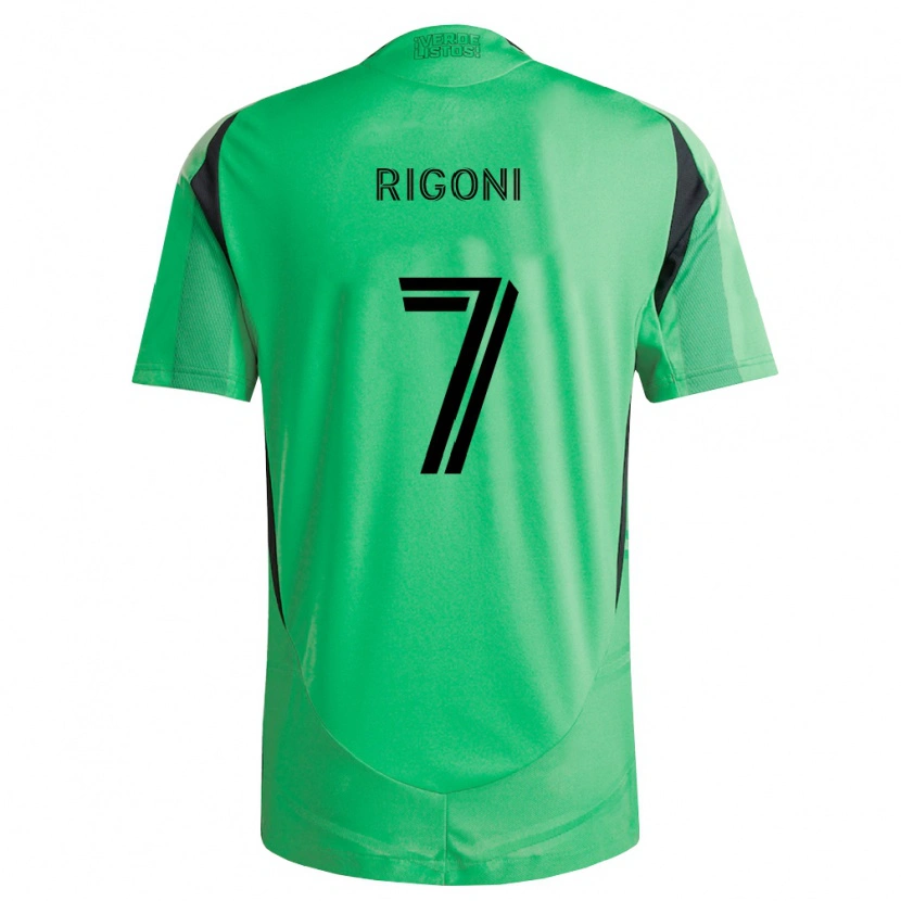 Danxen Dames Emiliano Rigoni #7 Smaragdgroen Zwart Thuisshirt Thuistenue 2026/27 T-Shirt