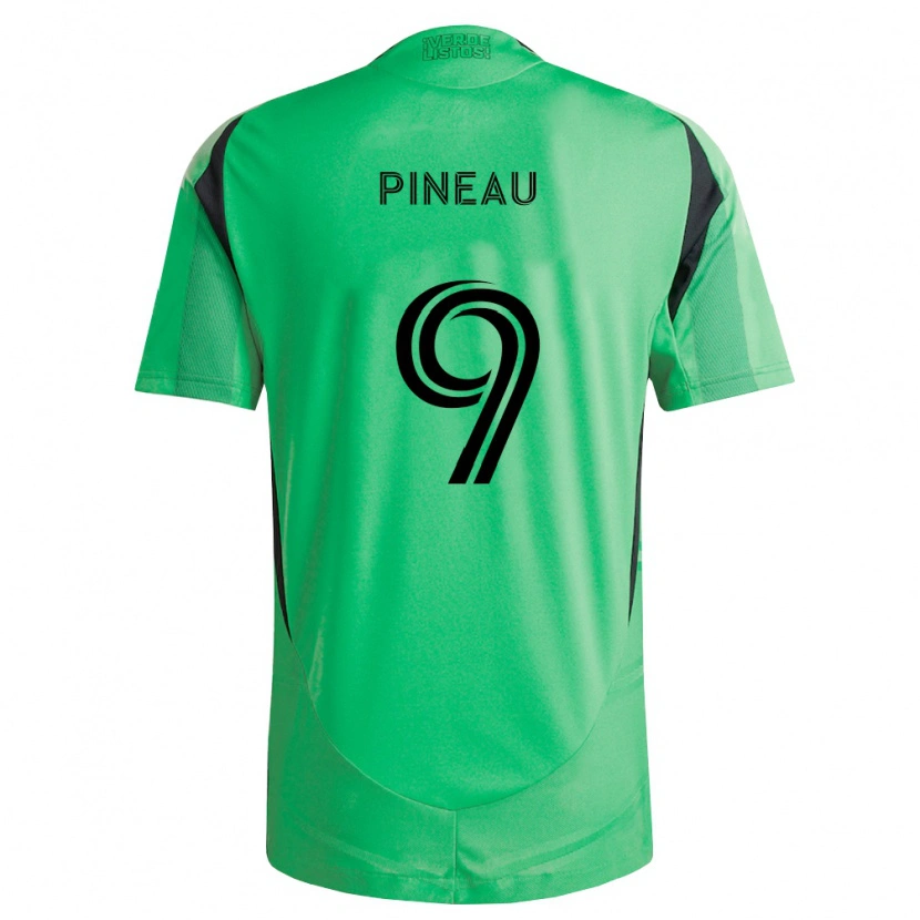 Danxen Dames Sebastien Pineau #9 Smaragdgroen Zwart Thuisshirt Thuistenue 2026/27 T-Shirt