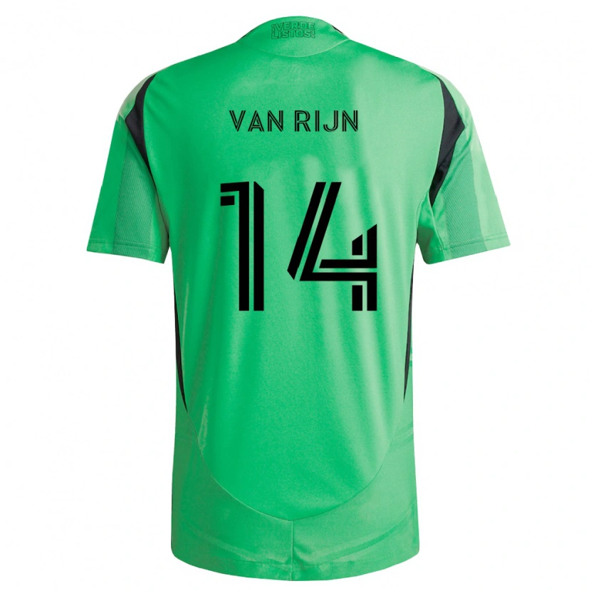 Danxen Dames Nico Van Rijn #14 Smaragdgroen Zwart Thuisshirt Thuistenue 2026/27 T-Shirt