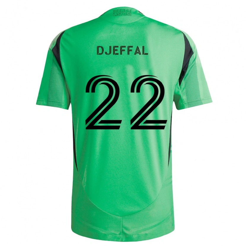 Danxen Dames Sofiane Djeffal #22 Smaragdgroen Zwart Thuisshirt Thuistenue 2026/27 T-Shirt