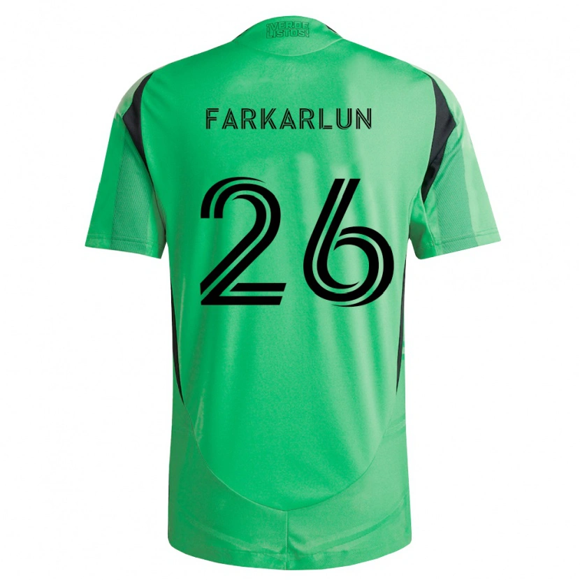 Danxen Dames Jimmy Farkarlun #26 Smaragdgroen Zwart Thuisshirt Thuistenue 2026/27 T-Shirt