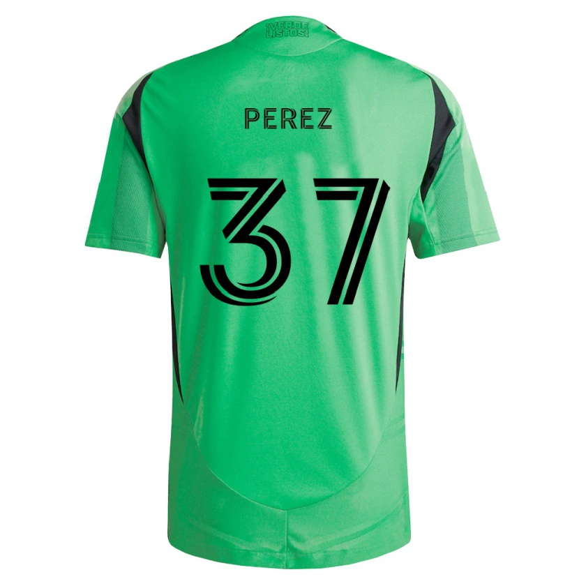Danxen Dames Damion Perez #37 Smaragdgroen Zwart Thuisshirt Thuistenue 2026/27 T-Shirt
