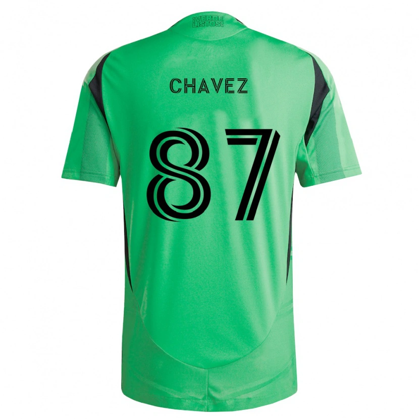 Danxen Dames Alfonso Ocampo-Chávez #87 Smaragdgroen Zwart Thuisshirt Thuistenue 2026/27 T-Shirt