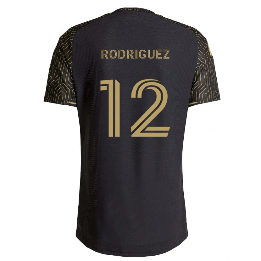 Danxen Dames Jeremi Rodriguez #12 Bruin Zwart Thuisshirt Thuistenue 2026/27 T-Shirt