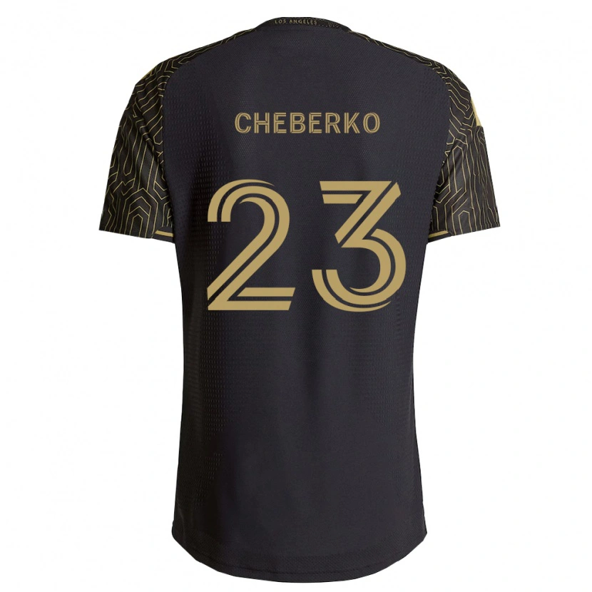 Danxen Dames Yevgen Cheberko #23 Bruin Zwart Thuisshirt Thuistenue 2026/27 T-Shirt